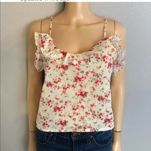 Zara Intimates & Sleepwear Zara Nwt Floral Cropped Pajama Cami Can
